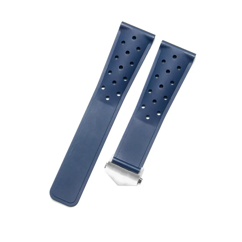 

Racing Silicone Strap Breathable Kalela Racing Metal Folding Buckle Waterproof Rubber Chain 22mm