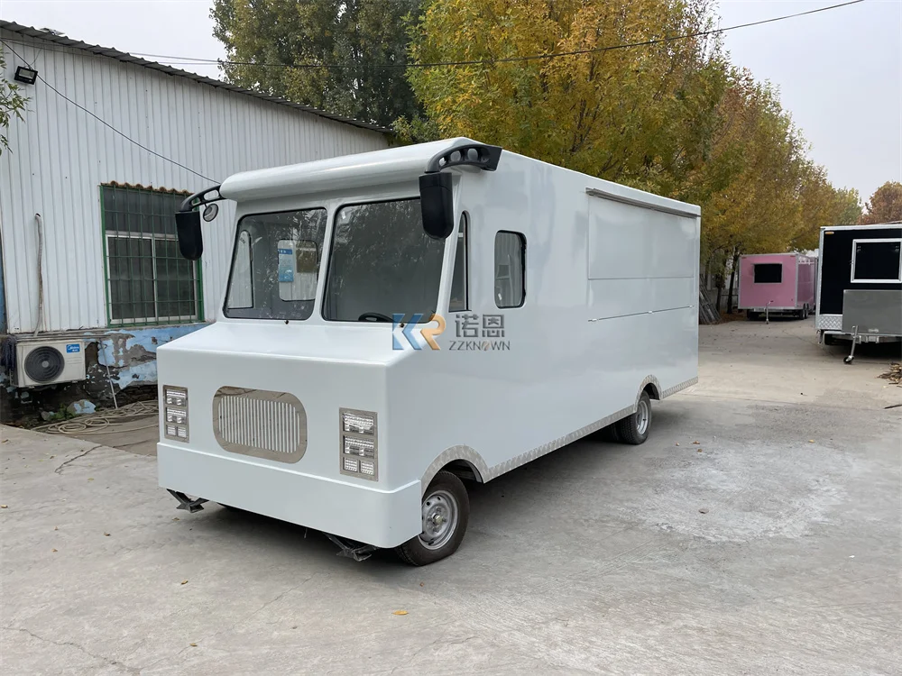 Reboque de comida elétrico móvel cozinha café sorvete carrinho comcesão personalizada caminhão de comida van lanche caminhão de cachorro-quente