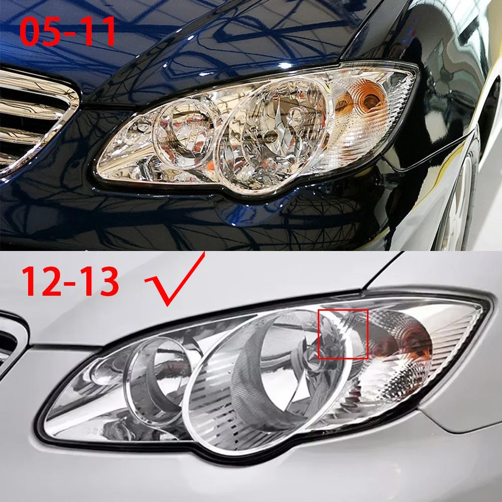 For BYD 2012 2013 F3 F3R Headlight Cover Lens Headlamp Lamp Shell Transparent Shade Plexiglass Replace Original Lampshade