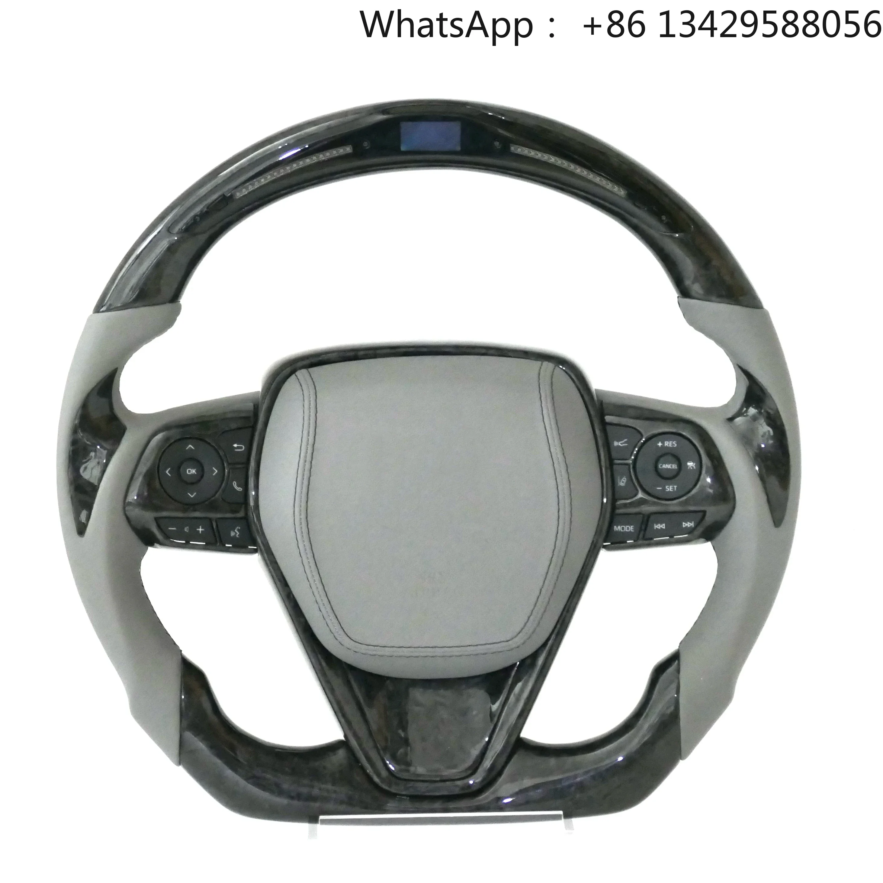 

Изготовленный на заказ светодиодный руль из углеродного волокна для Toyota XA50 RAV4 Avalon Camry Crown Corolla, сменный руль из углеродного волокна