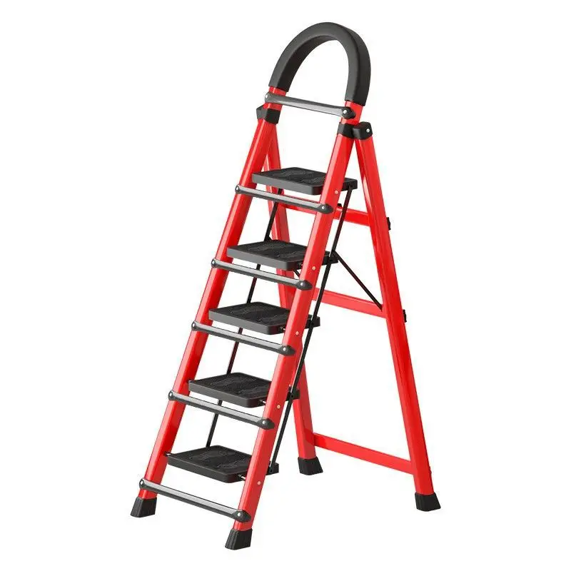 Folding Ladder Herringbone Engineering Ladder Portable Multi-functional Small Stair Fork Retractable Thickened Escalator Stool