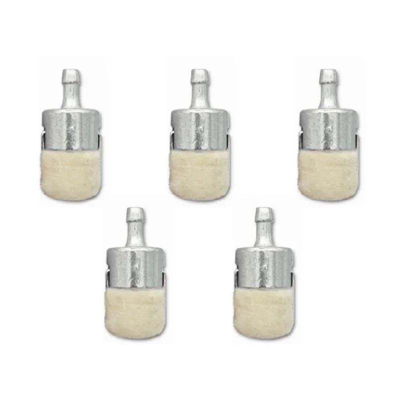 

5 Pieces Wool Material Fuel Filter for Gasoline Garden Machinery Chainsaw Brush Cutter