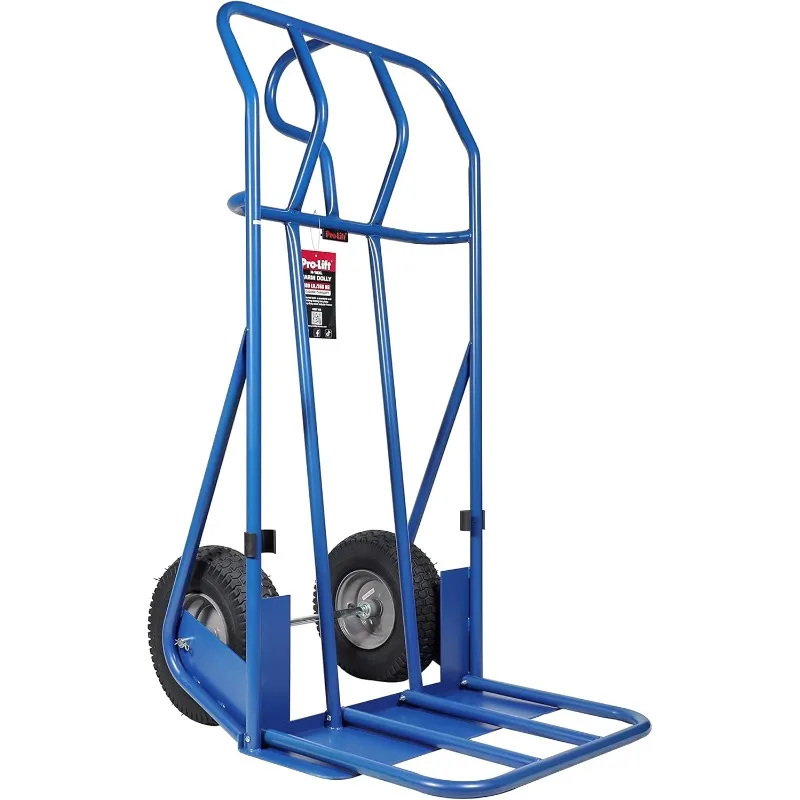 Hand Trucks Heavy Duty – Industrial Dolly Cart with Vertical Loop Handle and 800 Lbs (360 kg) Maximum Loading Capacity