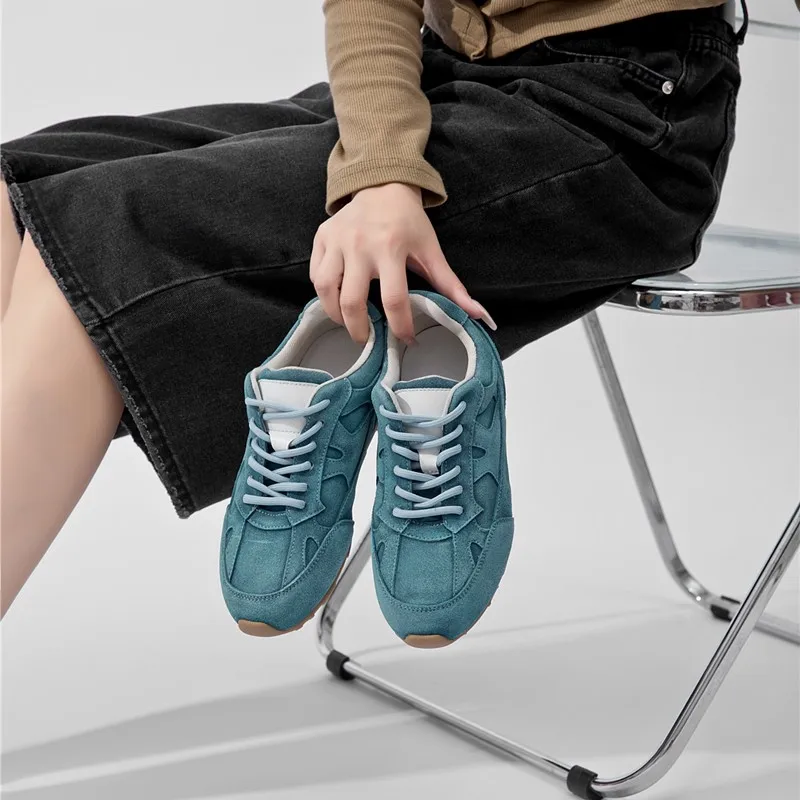 AIYUQI Women German Training Shoes 2026 New Flat Lace-up Sneakers Women Fashion Anti-slip Running Casual Shoes For Women