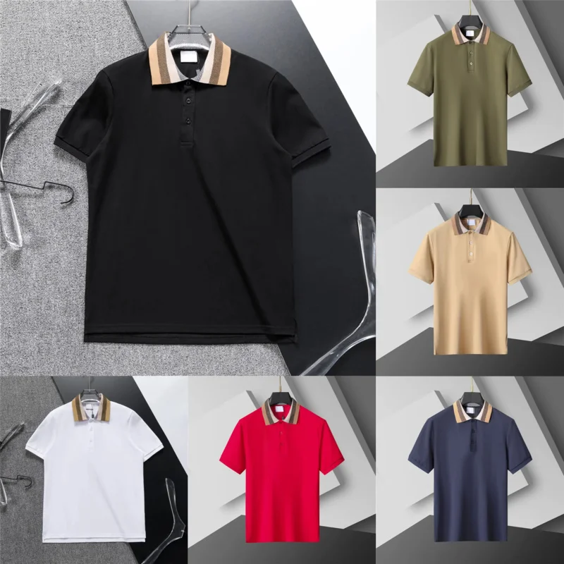 

Mens Polo Shirt Fashion Men's T-shirt Luxury Polo Collar Breathable Top Summer Business Shirt Asian size M--XXXL