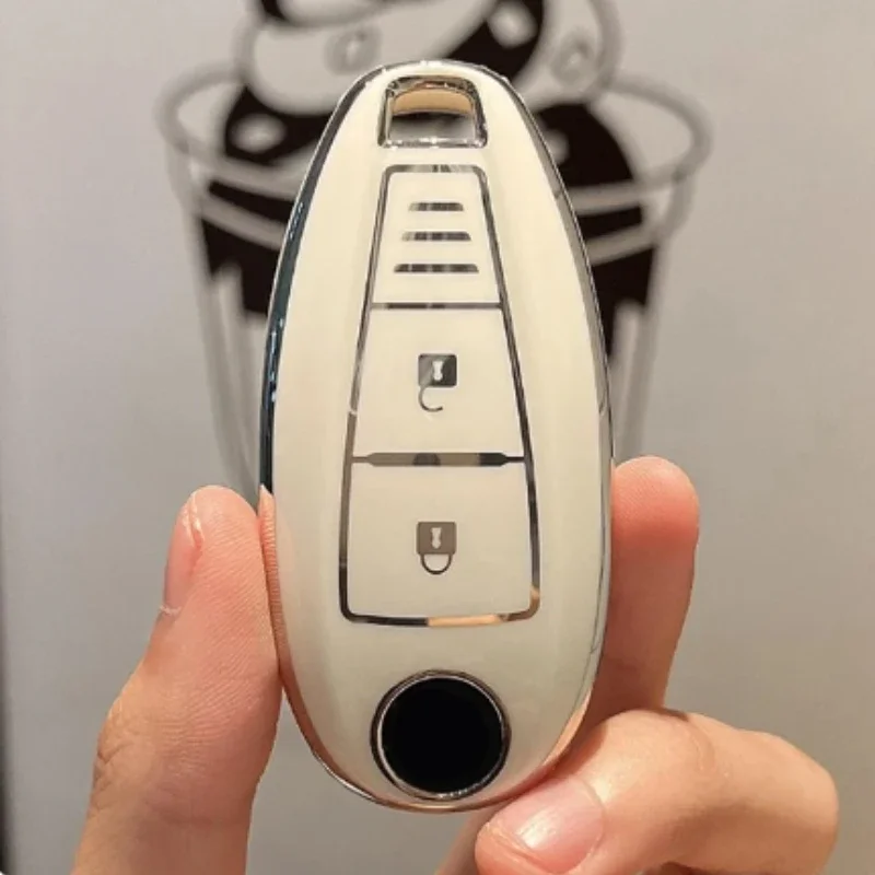 

3-кнопочный чехол для автомобильного ключа из ТПУ для Suzuki Vitara Swift Ignis Kizashi SX4 Baleno Ertiga 2016 2017 2018 2019 Shell Key Ring