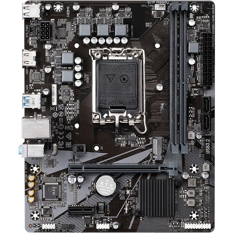 H610M-K DDR4 desktop computer main board for 12100F/12400F/13400F/12490F