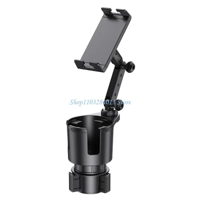 R6FF Car Cup Holder Extender With Phone Holder Large Car Cup Holder Multifunctional Beverage Rack Storage Rack Replacement