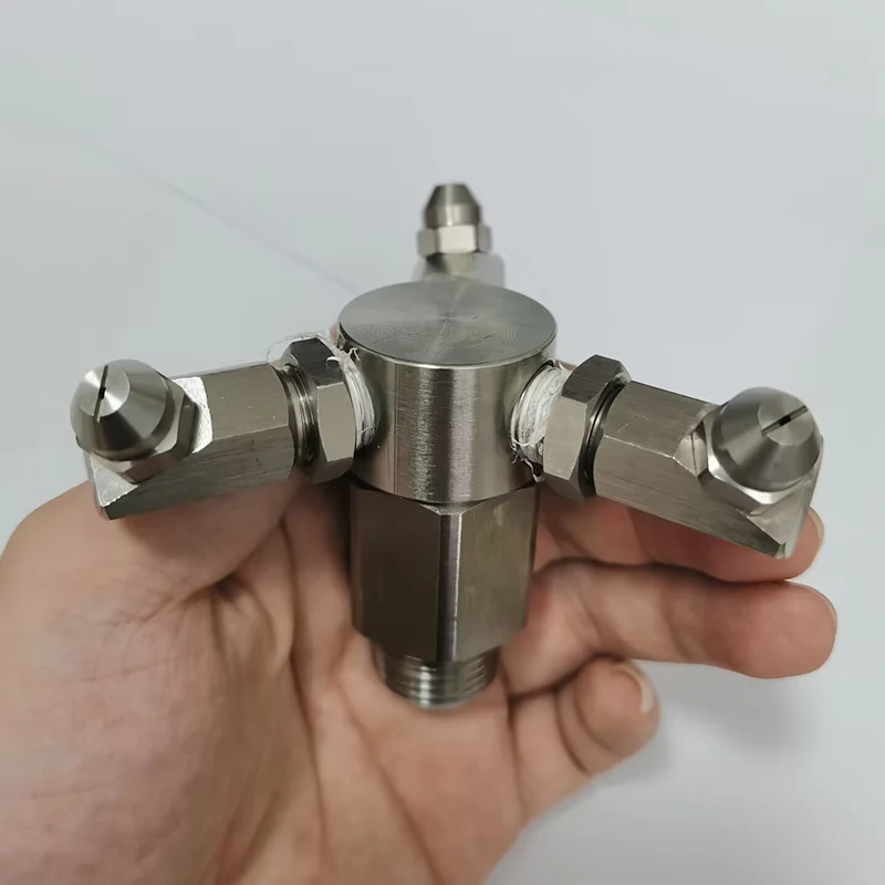 1/2 inch SS304 Automatic Rotating 360 Degree Cleaning Nozzle High Pressure Washing Machine Industrial Dust Spray Nozzle