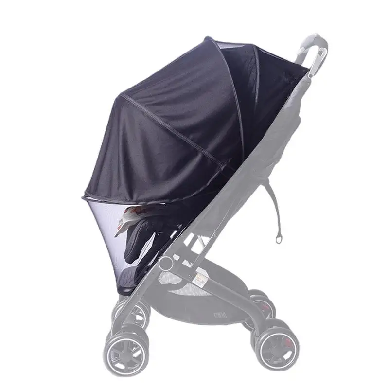 

Stroller Fly Cover Breathable Double Zip Stroller Netting Canopy Sun Shade Protective Uv Protection Cover Adjustable Kids Mesh