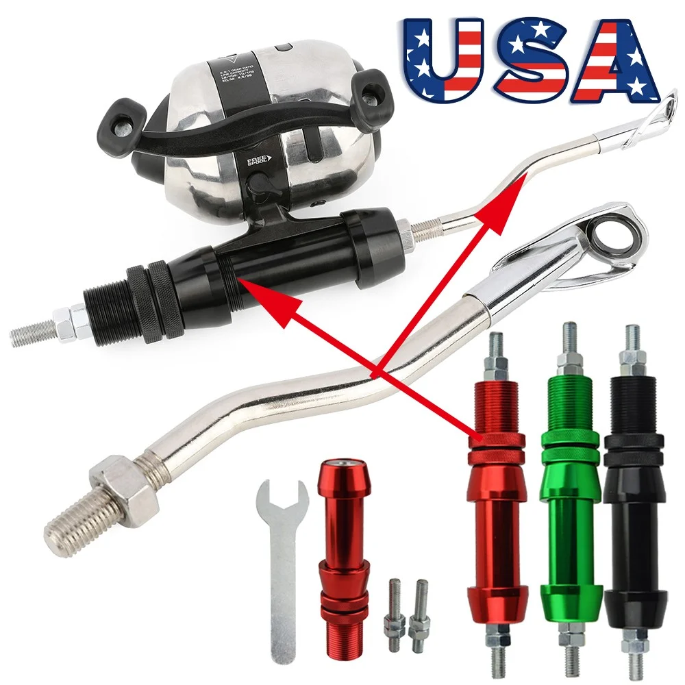 

Archery Bowfishing Rod Attachment Color Reel Seat Mount Shoot Through Archery Bow Fishing Hunting Shooting Accessories