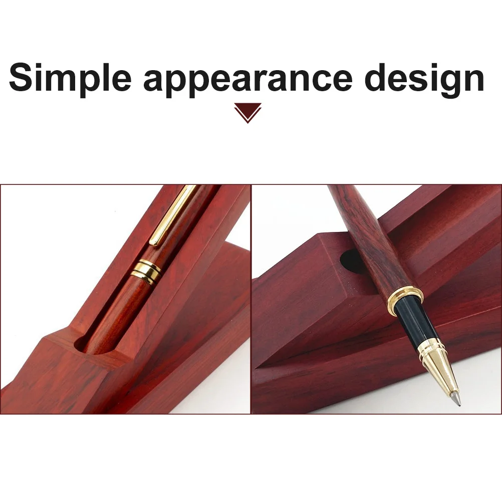 

1Pcs Wooden Flip Pen Box Elegant Pencil Case Student Stationery Storage Tool Box Pencil Case Office Supplies