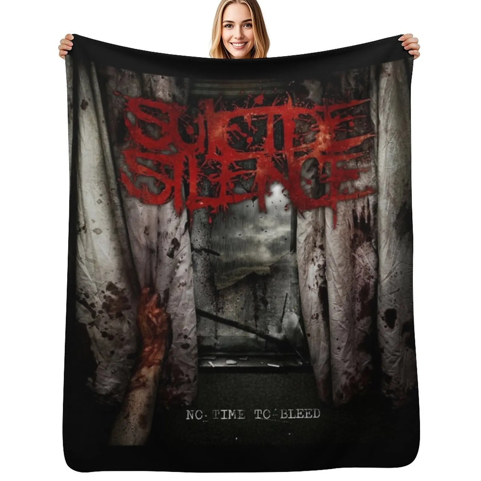 

Suicide Silence no time to bleed 2 Throw Blanket decorative blankets and throws Hair christmas decoration Blankets