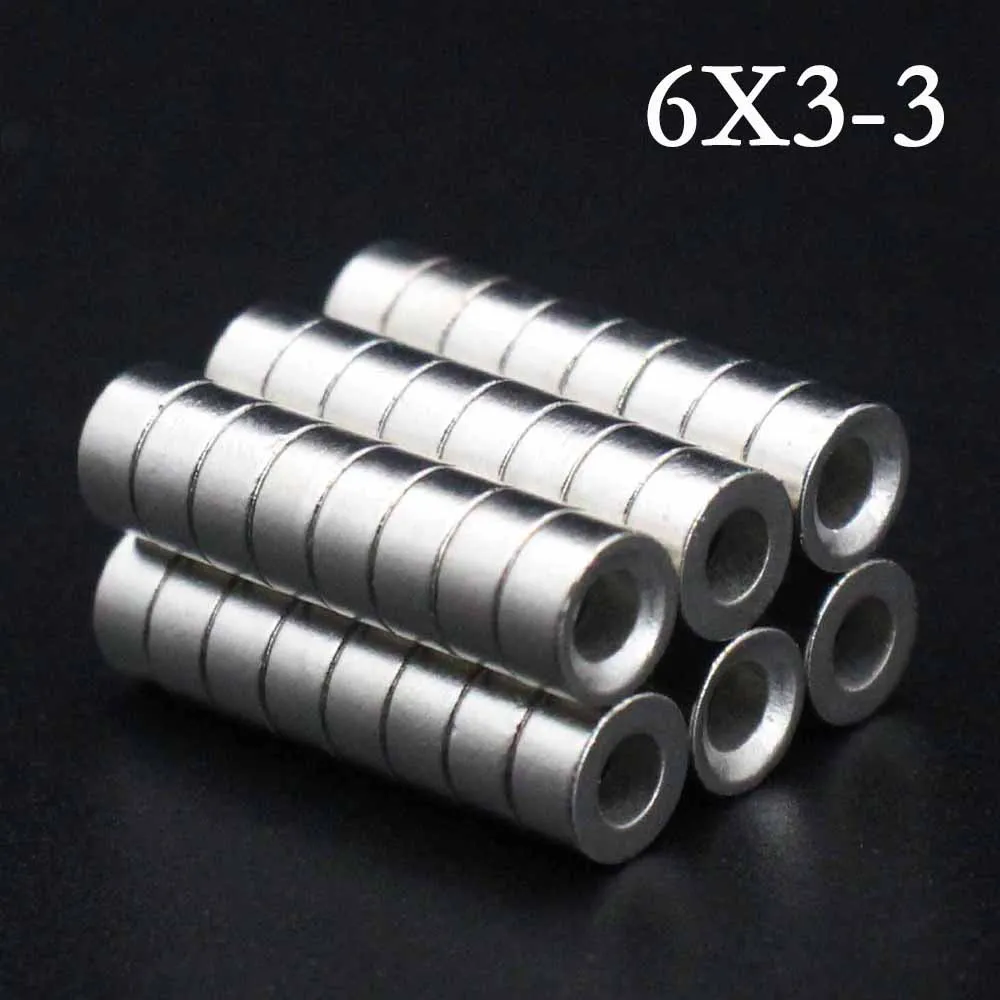 5/10/20/30/40Pcs 6x3-3 Neodymium Magnet 6mm x 3mm - 3mm N35 NdFeB Round Super Powerful Strong Permanent Magnetic imanes