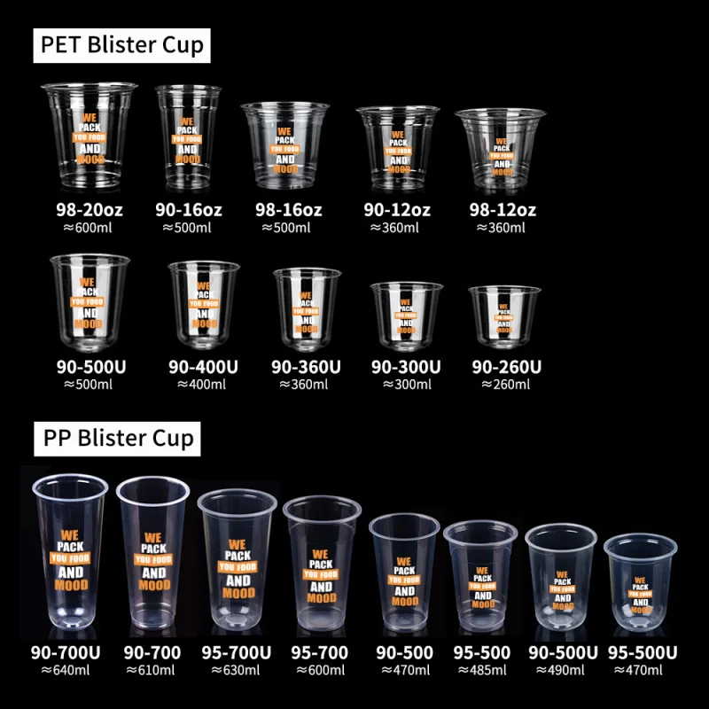 custom.LOKYO Custom PET Disposable Cold Drink Cup Boba Bubble Tea Plastic Cups with Flat Lid Dome Lid