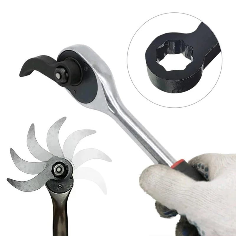 Upgrade Pry Bar Wrench Adaptor Head Horn Type Half Shaft Removal Tool Crowbar Adapter Head Tool 1/2