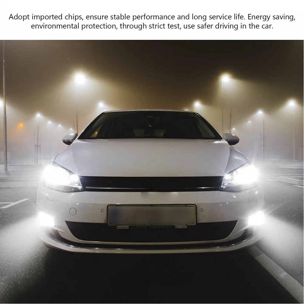 High Quality Fog Lights H1 Headlight Kit 12A LED 12V-24V 2pcs Set Super White 55W Vehicle 6000K Accessories Aluminum