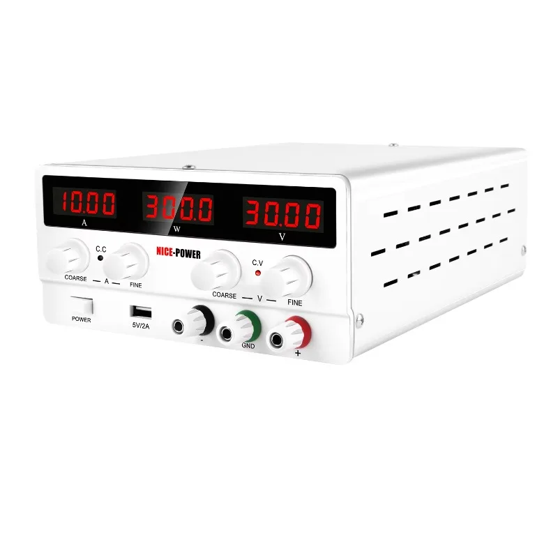 

Power SPS-H3010 30V 10A 300W Digital Display Adjustable DC Maintenance Power Supply Battery Backup