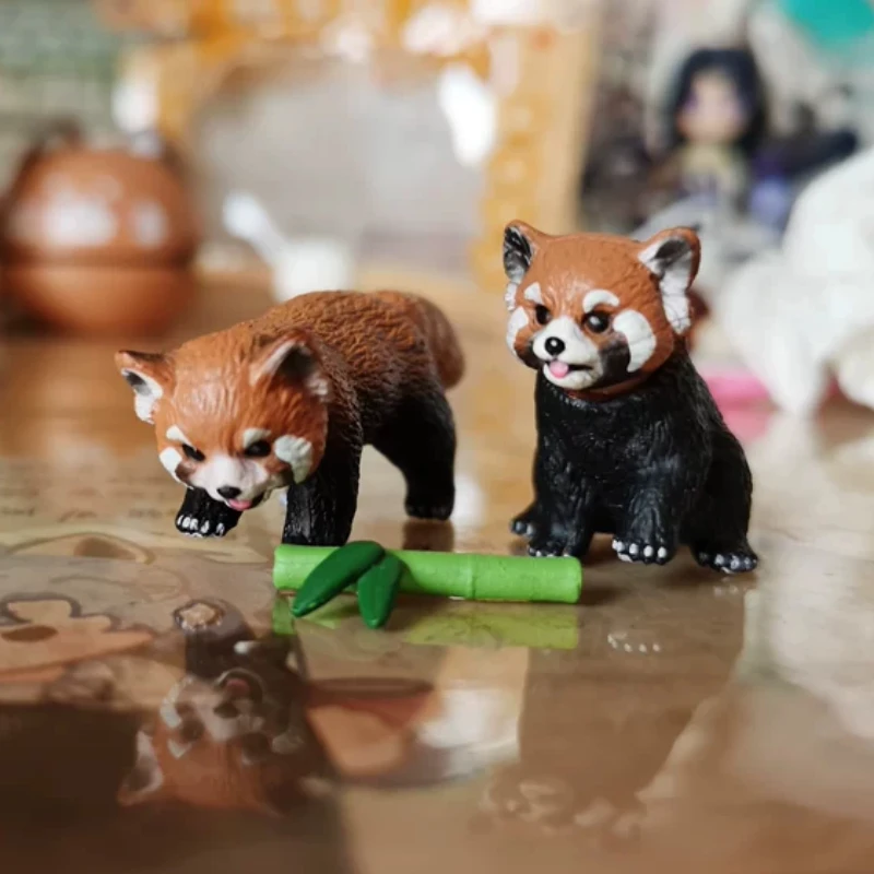 TAKARA TOMY Anlia Animal Red Panda Model Simulation Raccoon Collection Ornaments Miniature Figures Children's Toys Birthday Gift