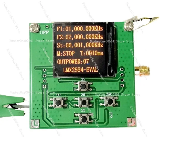 

LMX2594 Frequency Synthesizer Development Board PLL Phase Locked Loop 10M-15GHz High Frequency Microwave Signal Source