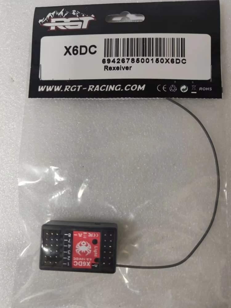 ملحقات RGT X6DC Rexeiver لمركبات EX86190 EX86170 EX86150 EX86130 1/10 RC الكهربائية للتحكم عن بعد على الطرق الوعرة