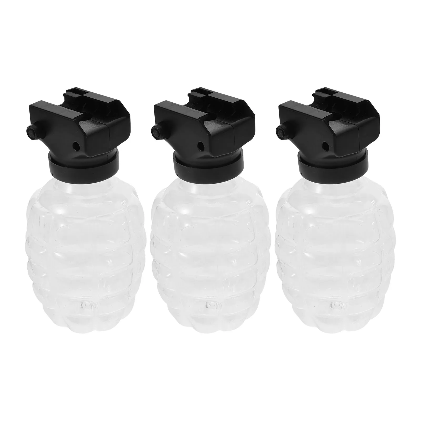 

3Sets Transparent Beads Container Strong Build Quick Install Adapter for Shooter Fun on-The-Go Storage Bottle Set