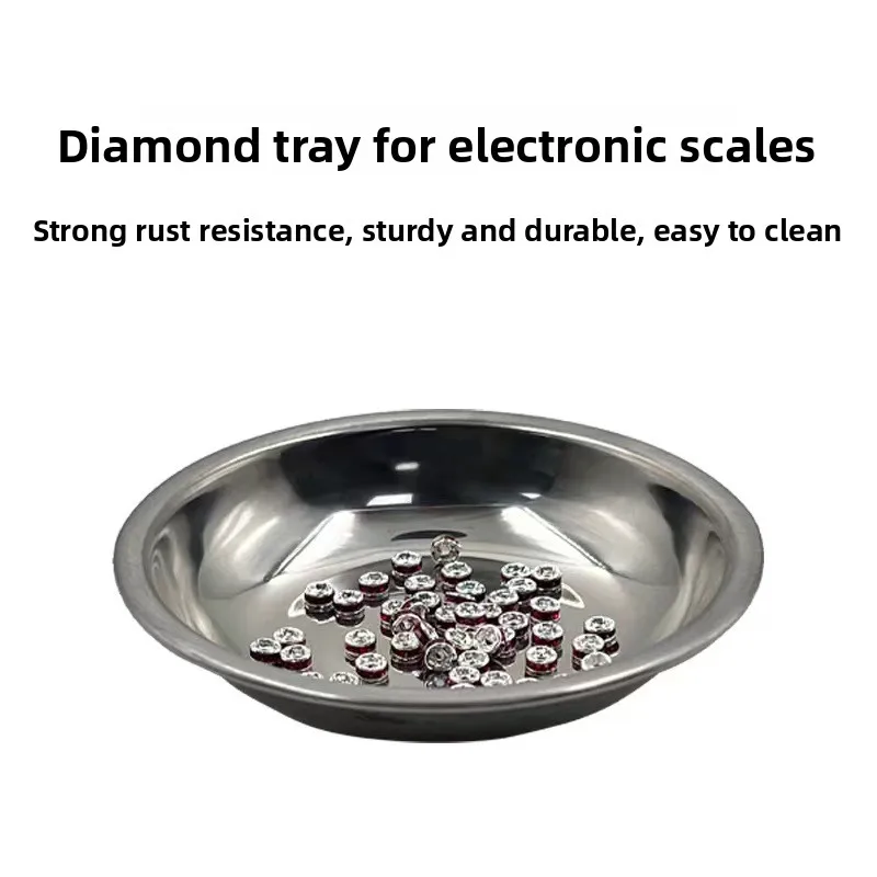 Stainless Steel High Precision Diamond Carat Scale Tray for Loose Gems Electronic Balance Pan Jewelry Weighing Goldsmith Tool