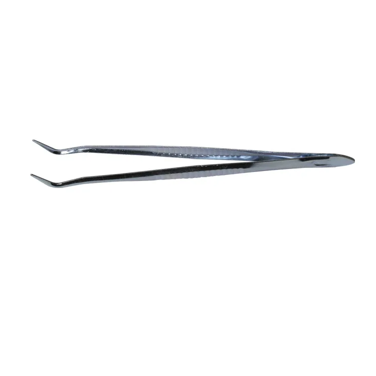 Dental Disposable Curved Metal Tweezers (Cast Iron) – Oral Instrument
