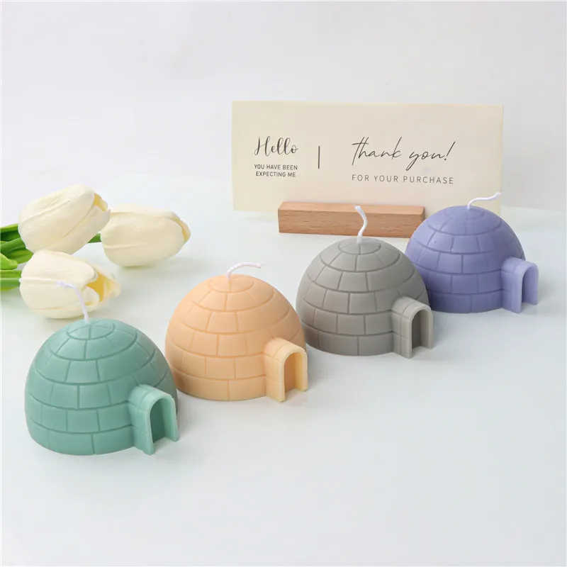 Half Ball Igloo Candle Silicone Mold For Festive And Romantic Decoration Gypsum form Homemade Handicraft Gift Making Kitchen