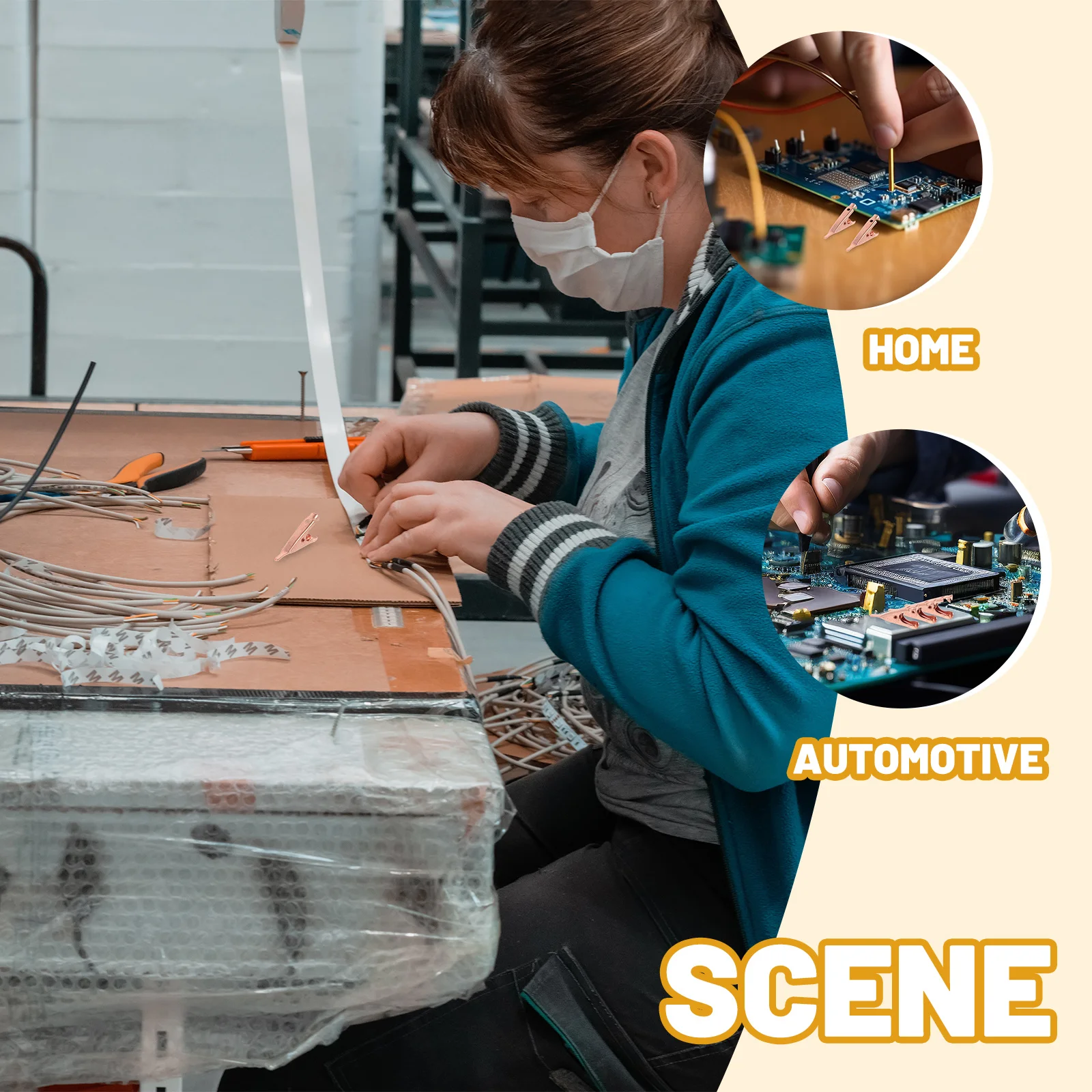 

15Pcs Sturdy Copper Alligator Test Clips Rust Resistant High Elasticity for Home Automotive Use and Crafts Alligator Test Clip