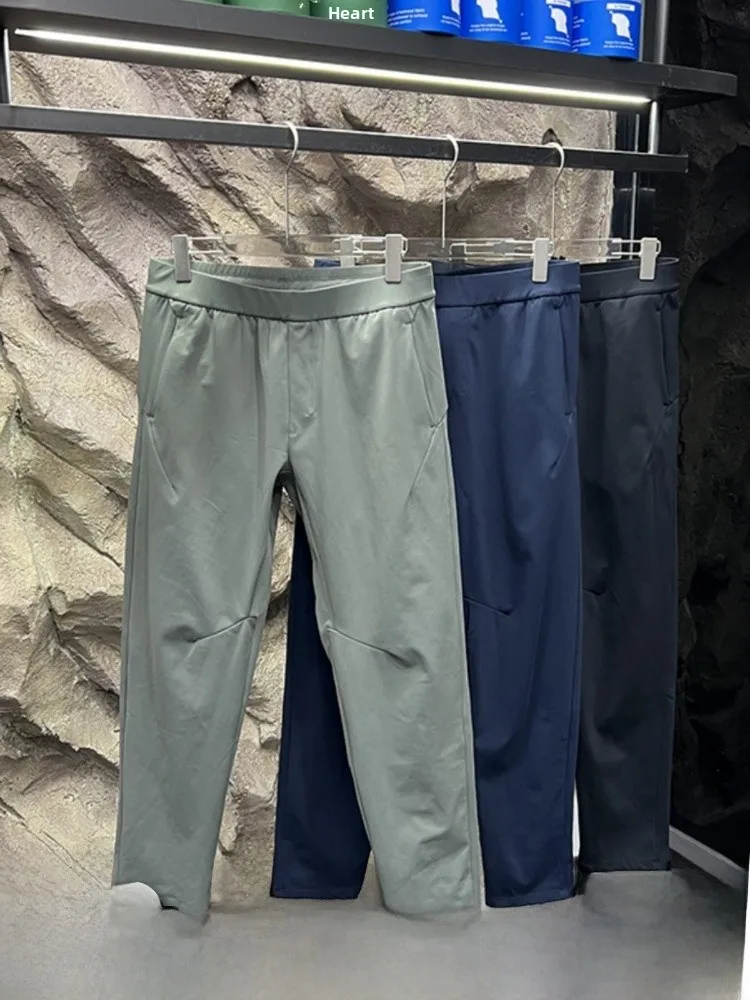 

Busin Series Outdoor Men's Fce Anti-Wind Waterproof Breathable Casual Pants Trendy Straight Leg Polyester Fiber Youth