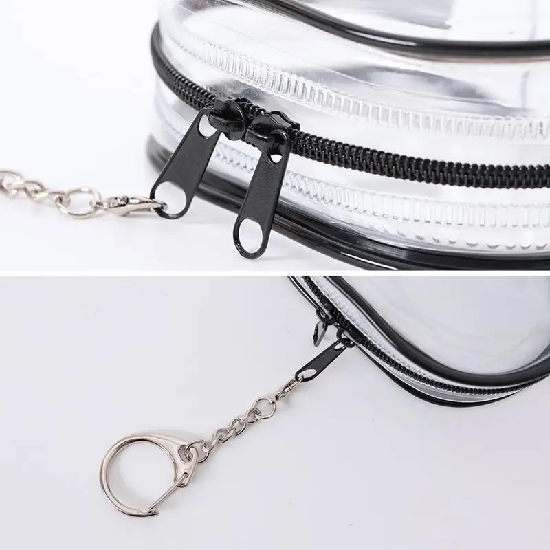 منظم شاحن مقاوم للماء مع سلسلة مفاتيح ، حامل سلك شفاف ، حقيبة سفر ، كابل متعدد الوظائف