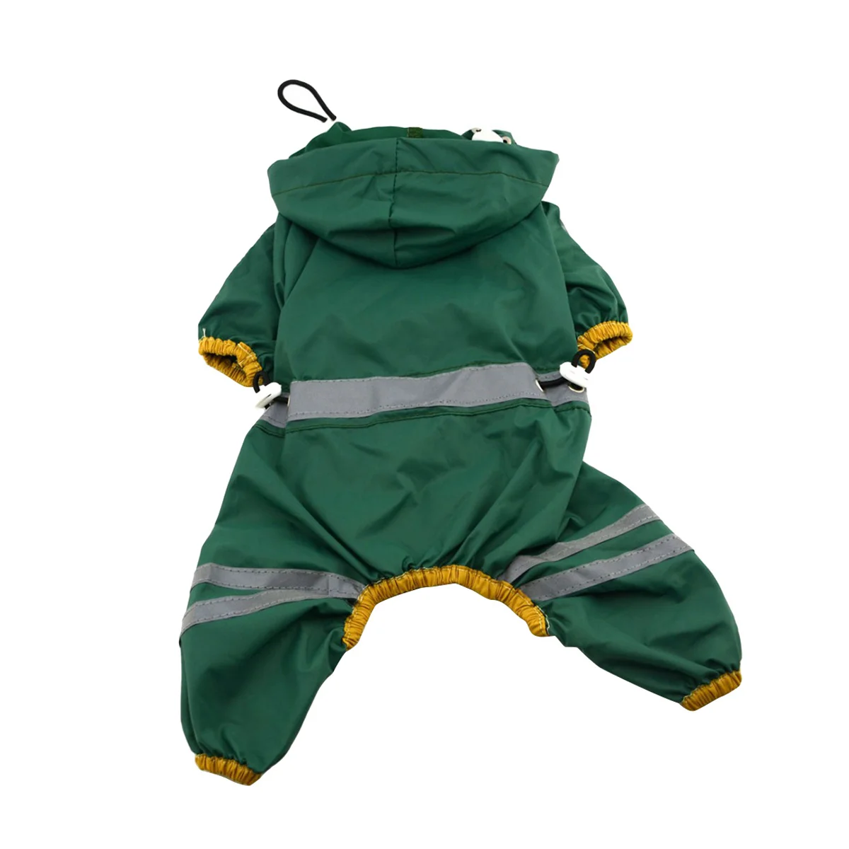 

Small Dog Raincoat Waterproof Reflective Pet Rain Jacket For Pomeranian Puppy Medium Sizing Dark Green Dog Rain Slicker