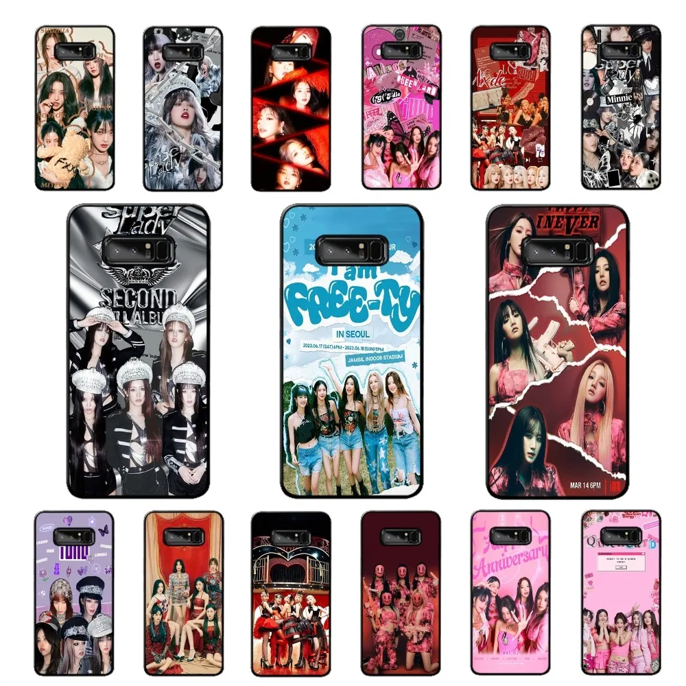 KPOP G-(G)I-DLE G-gidle Phone Case For Samsung Note 8 9 10 20 Pro Plus Lite M 10 11 20 30 21 31 51 A 21 22 42 02 03