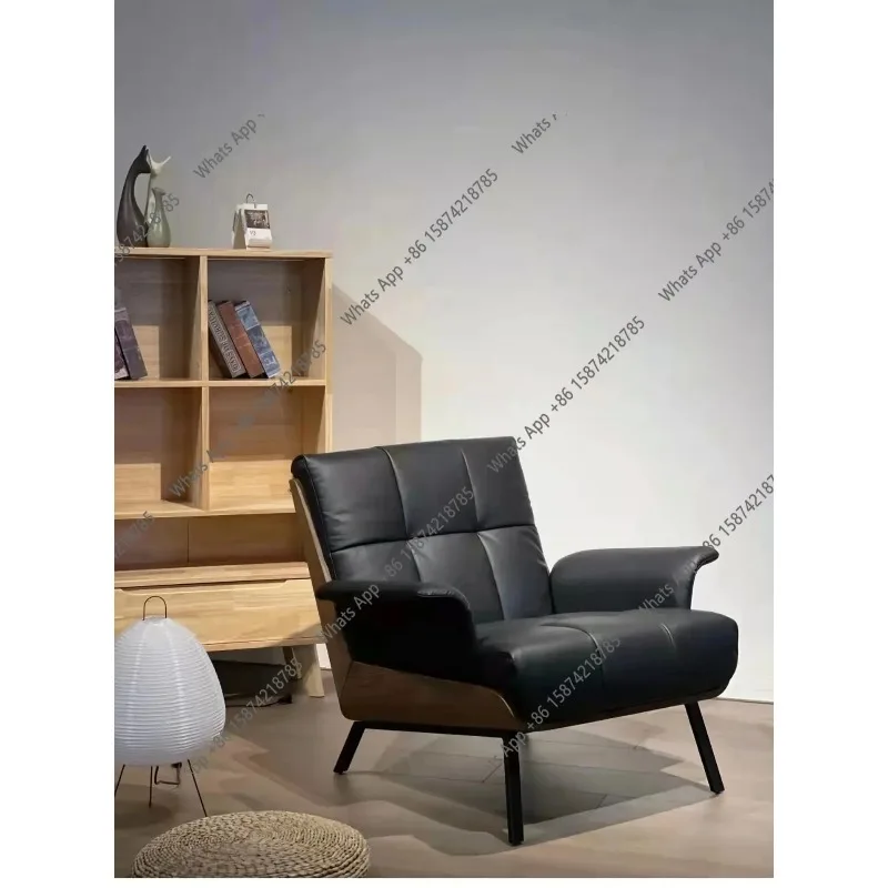 

Кожаное кресло-софа Z-образной формы с высококачественной спинкой для спальни, балкона, гостиной, кресло для отдыха
