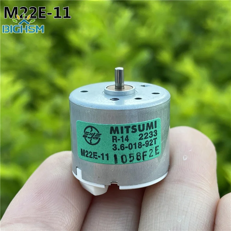 MITSUMI M22E-10 11/12 6 극 로터 310 DC 모터, 마이크로 22mm, 3.7V-6V 고속 엔진, 문신 기계 면도기