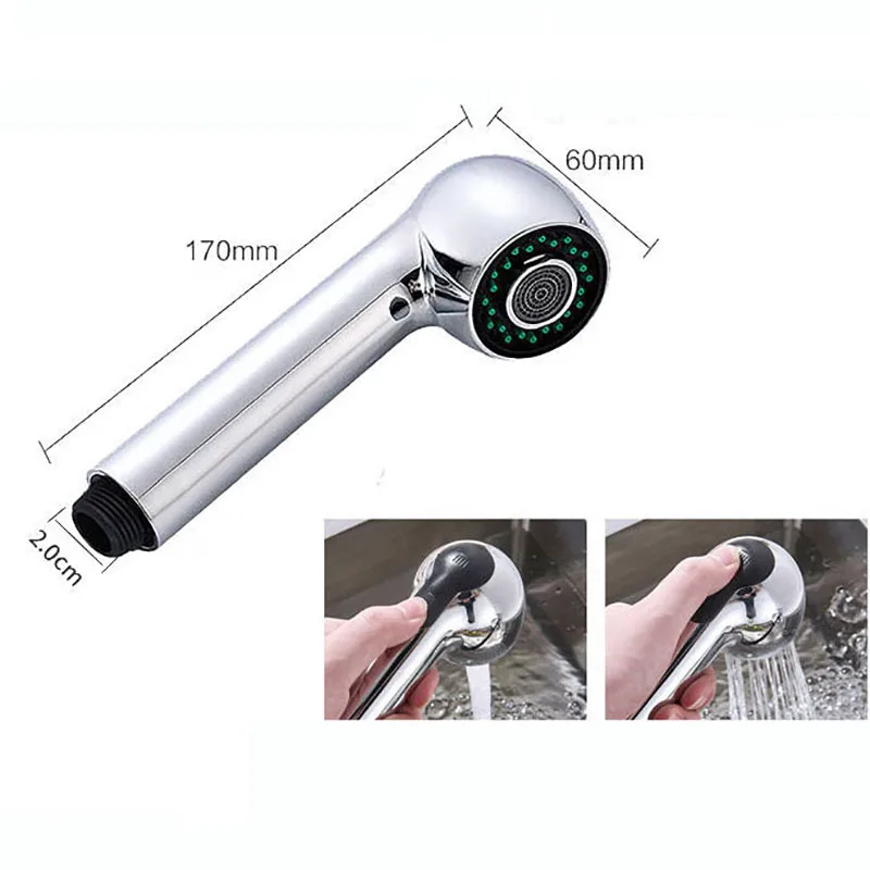 Kitchen Faucet Pull-out Sprinkler Head Accessories Basin Nozzle Spash-proof Head Pull-out Telescopic Sprinkler Head Shower