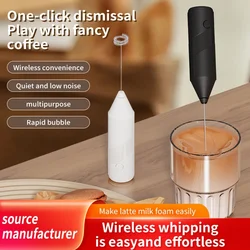 Mini Electric Milk Foamer Blender Wireless Coffee Whisk Mixer Handheld Egg Beater Cappuccino Frother Mixer Kitchen Whisk Tools