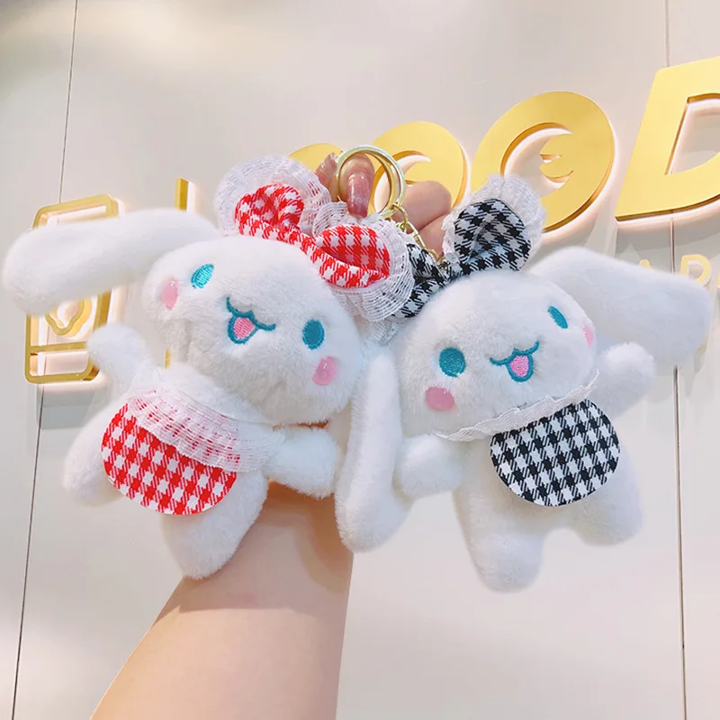 かわいいサンリオシナモロールぬいぐるみおもちゃバックパックペンダントキーホルダーカップル親友スタイルペンダント女の子の誕生日クリスマスギフト