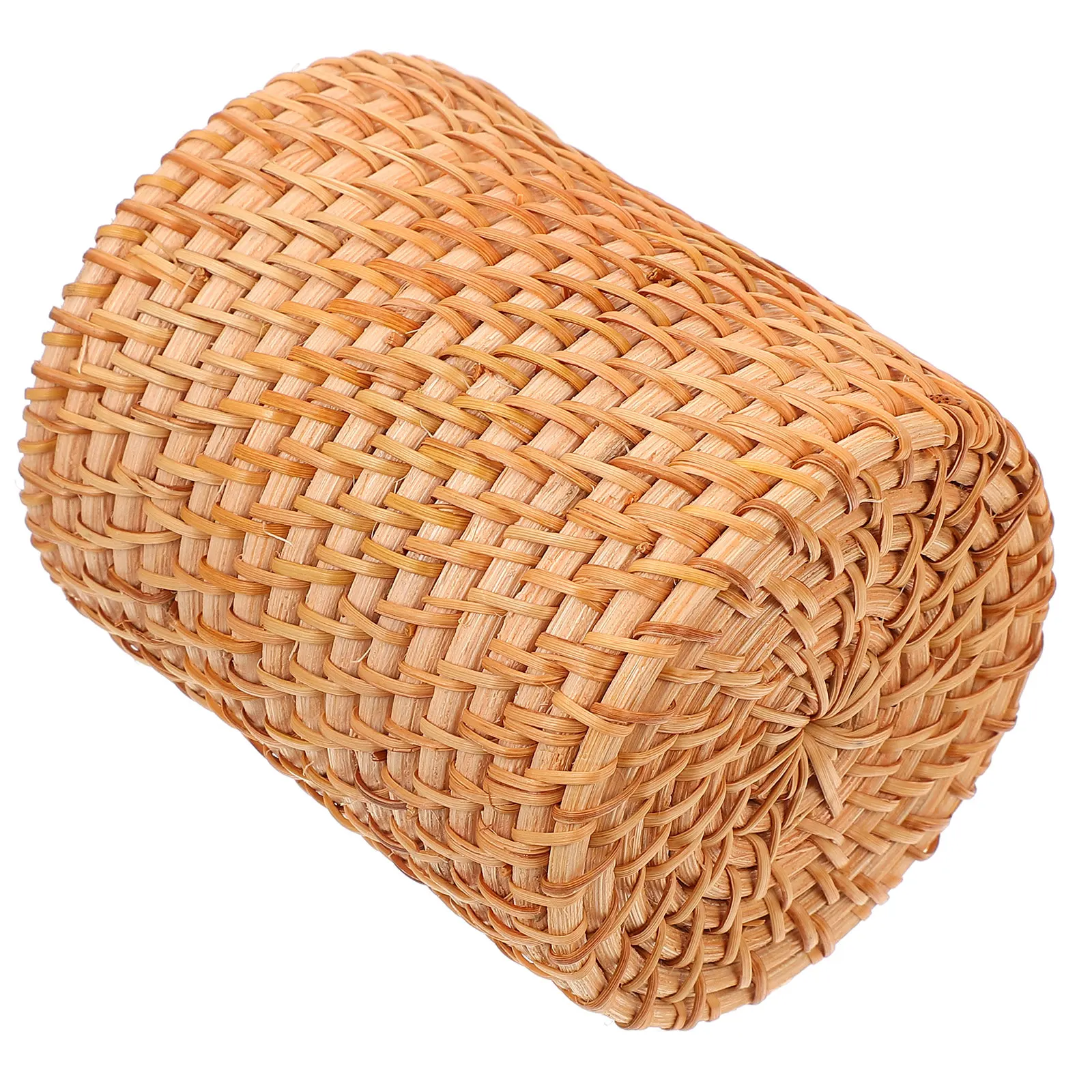 

1pc Braided Vase Pen Holder Wood Woven Storage Basket Desktop Organizer Decorative Container for Home Office Bedroom Simple