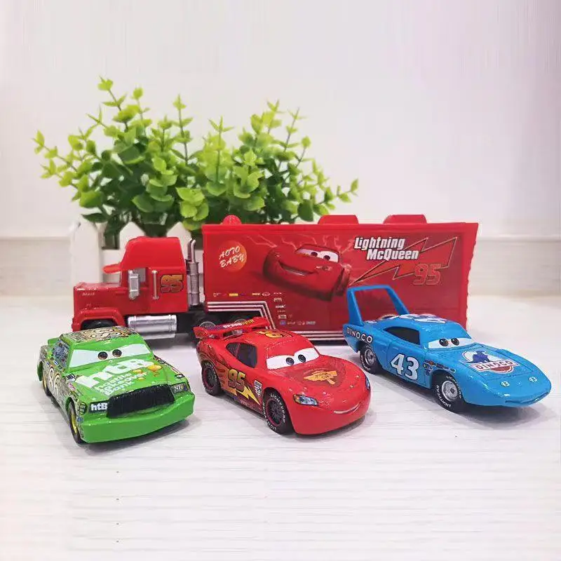 Cars Disney Pixar Cars Toy PISTONCUP Lightning McQueen Alloy Metal Model Car 1:55 Metal Die Casting Toys Vehicles Children Gifts