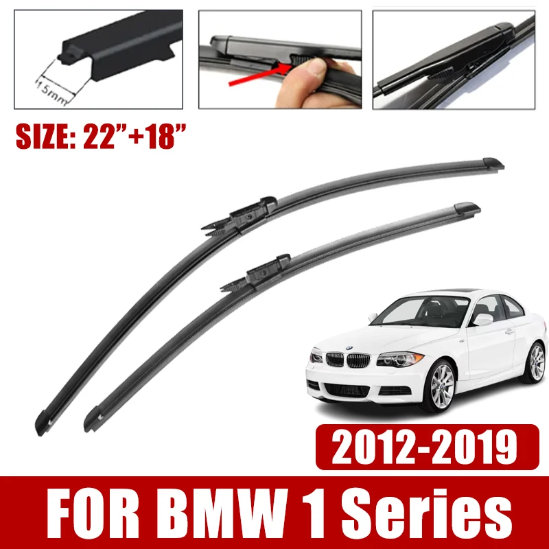 

Car Wiper Blade For BMW 1 Series F20 F21 2012-2019 114i 116i 118i 120i 125i Rubber Windscreen Windshield Wipers Auto Accessories