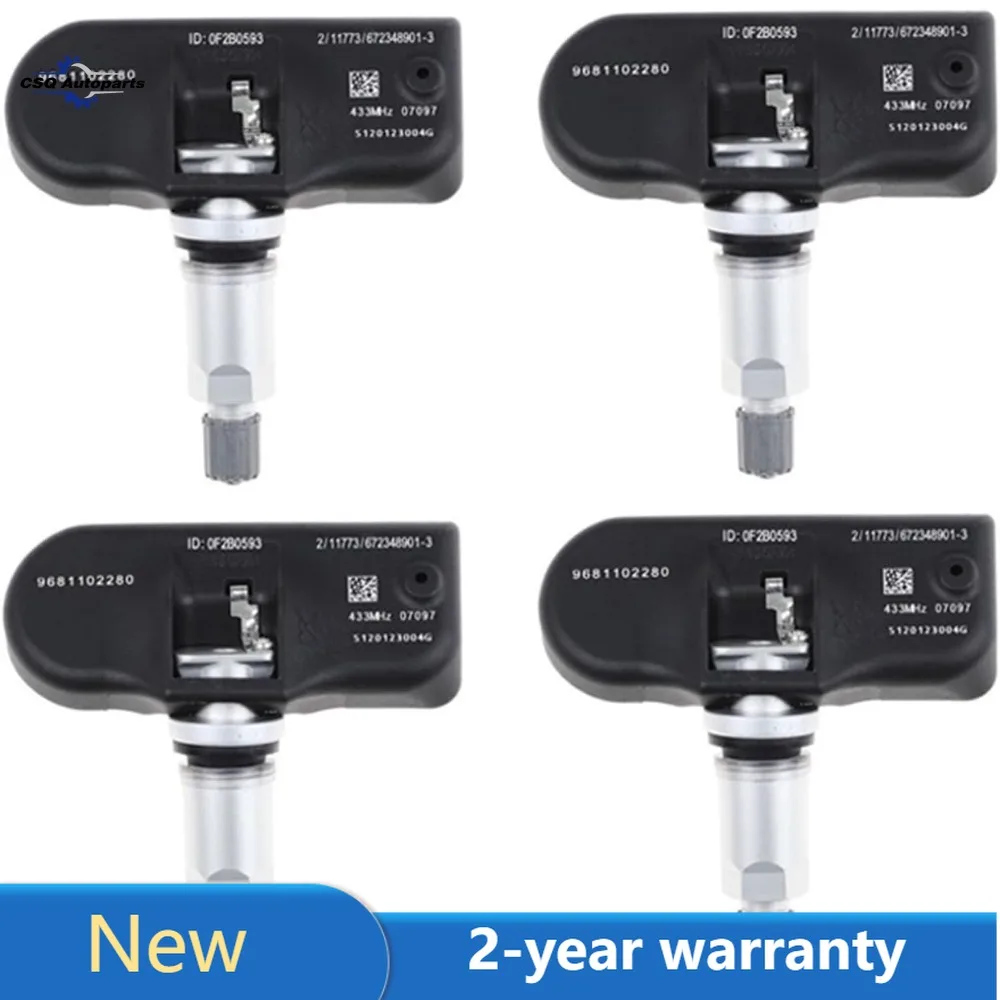 

1/4 шт. 9681102280 433 МГц датчики давления в шинах для Peugeot 207 208 307 407 408 1007 2008 3008 для Citroen C4 C5 C6 C8 новый