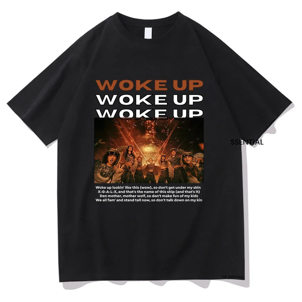 تي شيرت قطني عتيق للرجال والنساء ، فرقة استيقظت ، أزياء هاراجاكي ، تيشيرتات عالية الجودة ، قمصان ألبوم جديد ، فتيات ، Xg ، #2