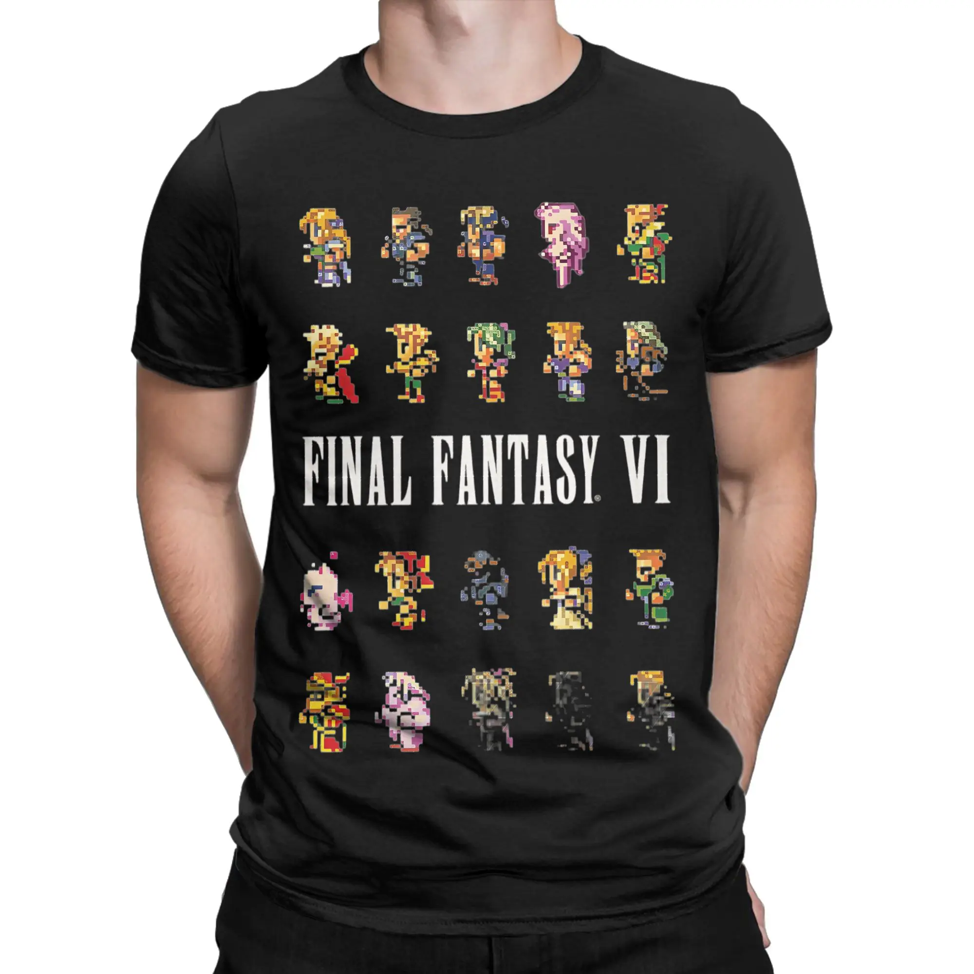 Final Fantasy Tactics The Ivalice Chronicles Delita Ramza Men T Shirts  Tees Short Sleeve Round Neck T-Shirts Cotton Clothes