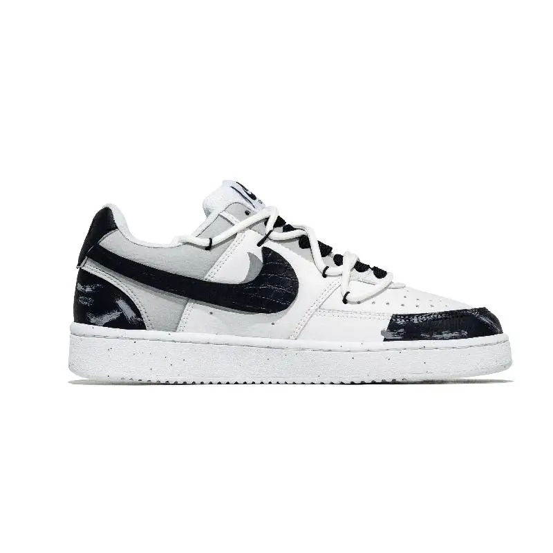 【Customize】Nike Court Vision 1 Skateboarding Shoes Men Low-top Black/white/gray Sneakers shoes DH2987-101