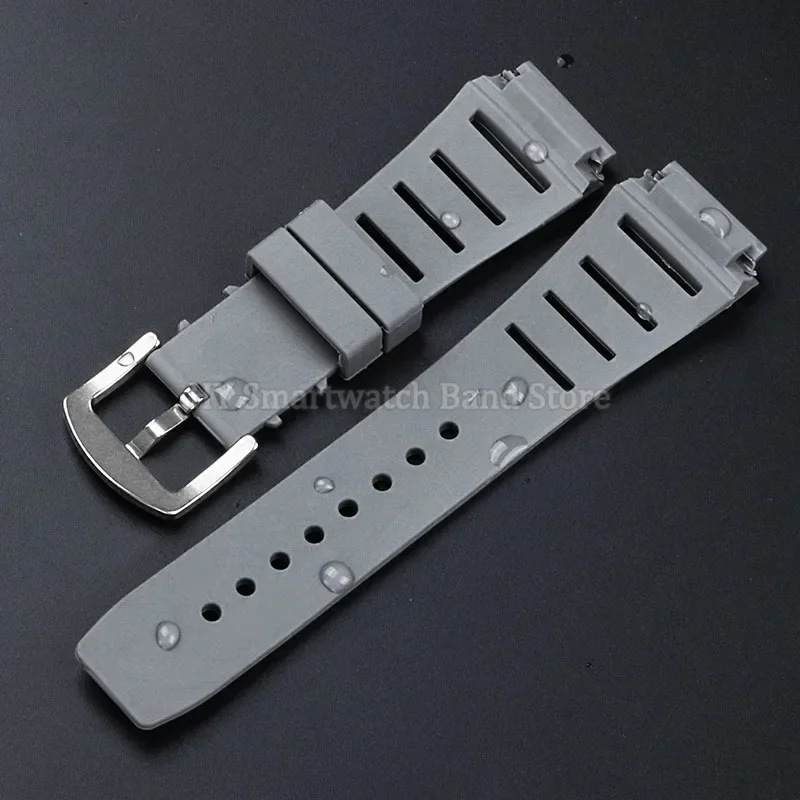 Силиконовый ремешок для часов 17x21 мм для Richard Mille RM011, водонепроницаемый резиновый браслет, металлическая пряжка, браслет, аксессуары для часов