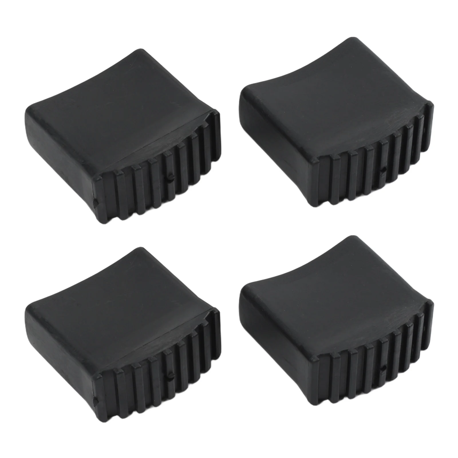 Pack of 4 Replacement Rubber Feet for Aluminium and Wooden Ladders with Thickened Design for Stability and Safety