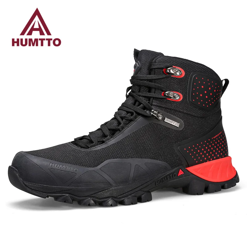 HUMTTO Waterproof Hiking Boots Outdoor Trekking Shoes for Men Luxury Designer Mens Sneakers Winter Sports Climbing Ankle Boots