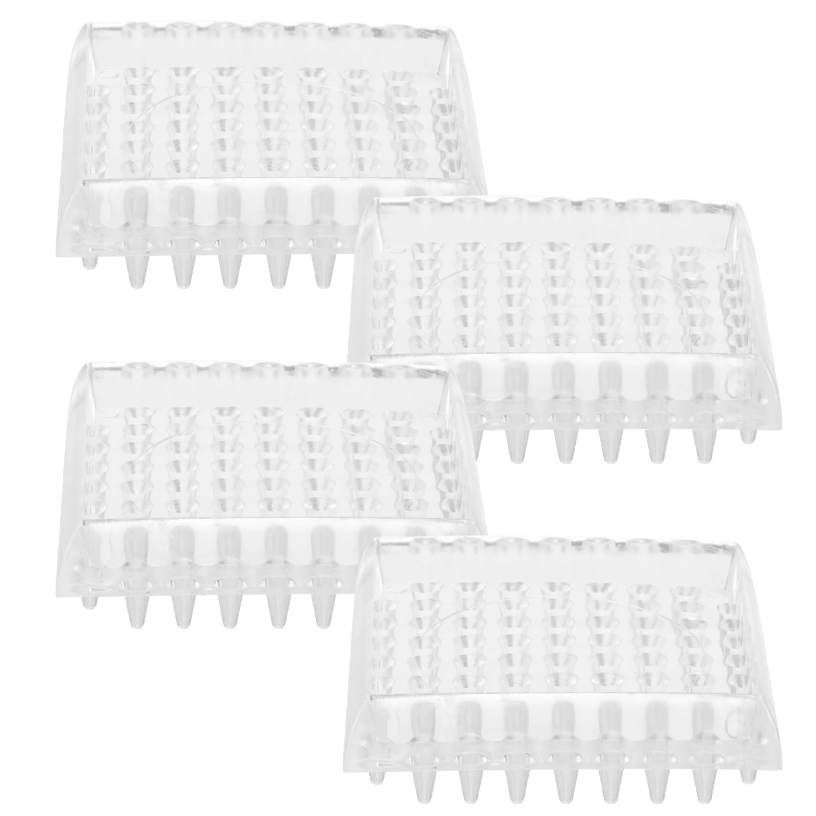 

4 Pcs Canister Anti-mobile Foot Pad Hardwood Floors Chair Leg Protectors Wheel Non Skid Furniture Pads for Transparent Legs